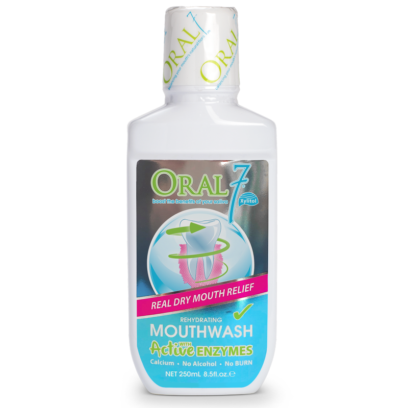 Oral 7 Rehydrating Mouthwash With Active Enzymes 250ml Real Dry Mouth Relief