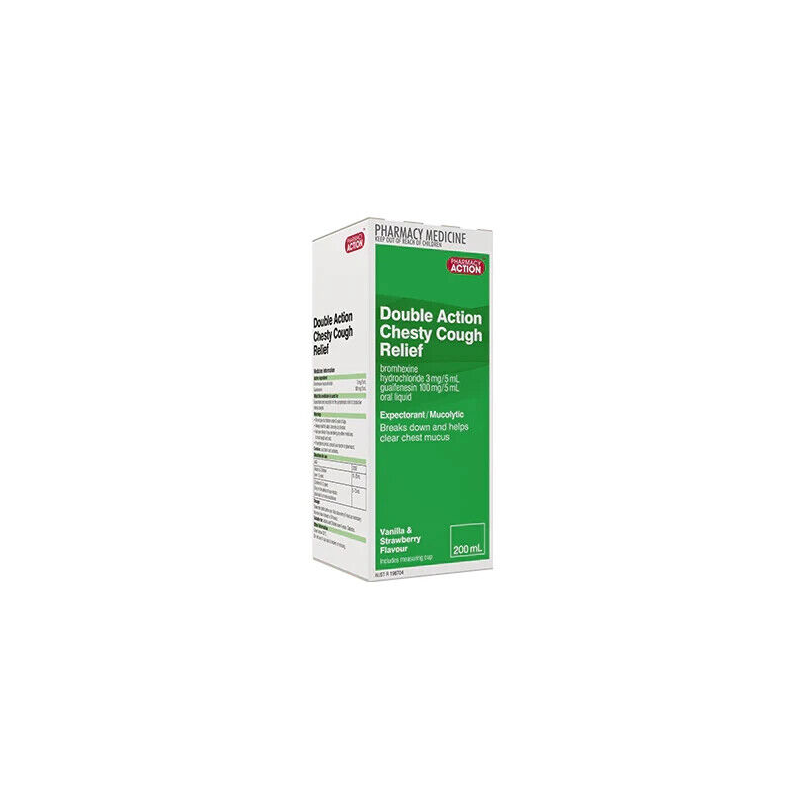 Pharmacy Action Double Action Chesty Cough 200ml Same as Chesty Forte