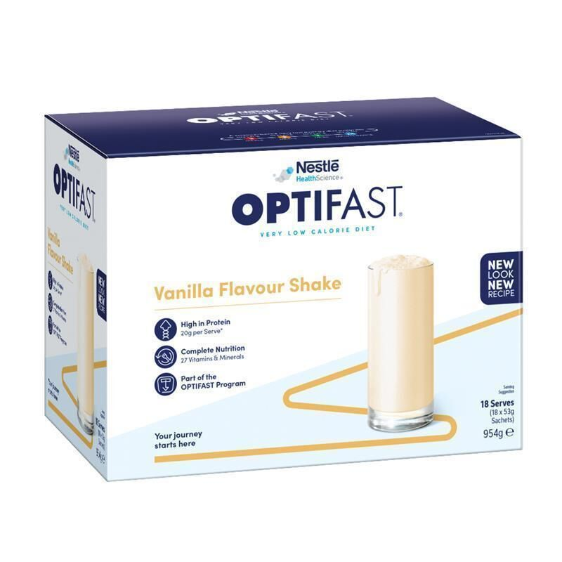 Optifast VLCD Shake Vanilla 18 x 53g Sachets
