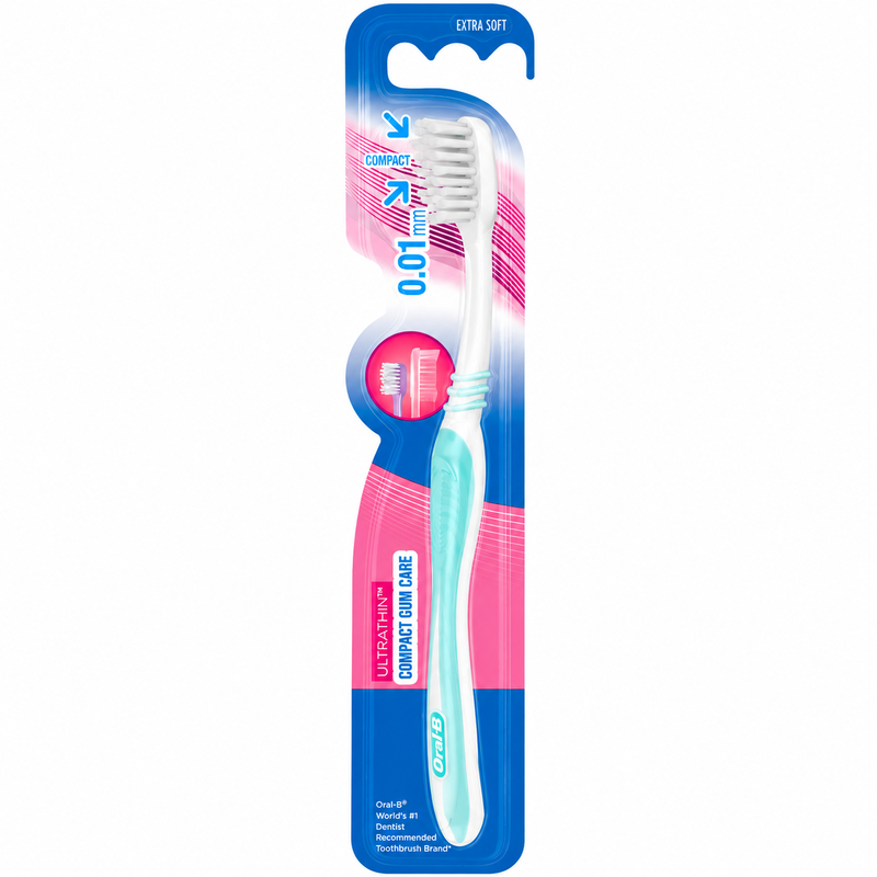 Oral B Ultrathin Compact Gum Care Extra Soft Toothbrush 1 Pack
