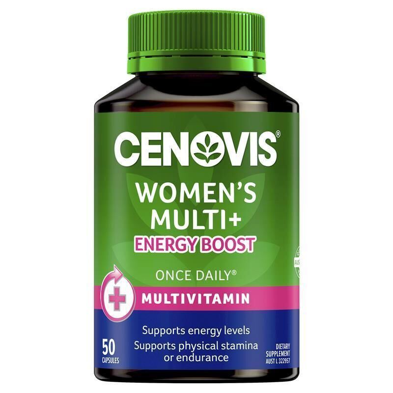 Cenovis Women's Multi + Energy Boost 50 Capsules