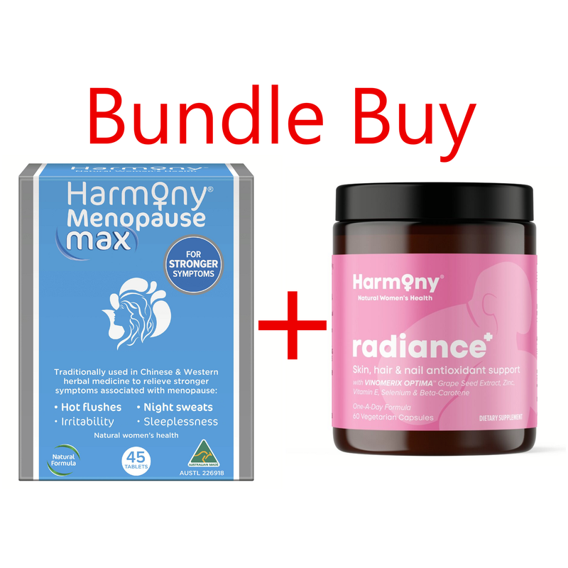 Harmony Menopause Max 45 Tablets + Harmony Radiance+ 60 Capsules 